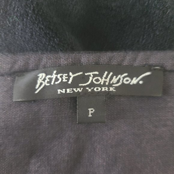 Vintage BETSEY JOHNSON Black Velour Halter Camisole Tank Top Blouse (P/XS) - EUC - Picture 3 of 4